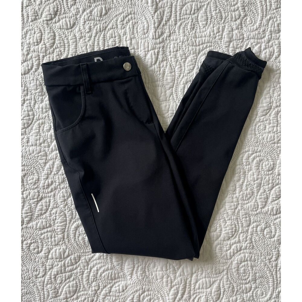 Cavalleria Toscana Revolution Breeches IT 38 US 6 Black Knee Grip Riding Pants